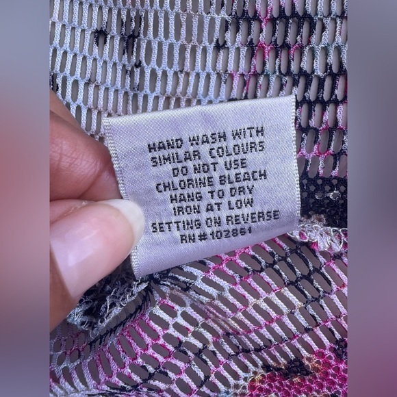 Vintage Dor Dor Couture Top Cover Boho Bohemian Knitted Swim Cover.  2X Colorful - Picture 10 of 16